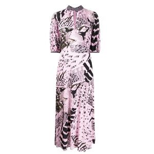 Temperly London Rosella Bird Dress In Pink